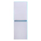 Блокнот на спирали А6, 80 листов, клетка, ErichKrause "Mirage", пластиковая обложка шелкография, блок офсет белизна 100%, синий - Фото 3