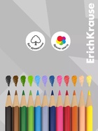 Карандаши цветные 12 цветов ErichKrause Color Friends, трёхгранные, пластиковые, с европодвесом - Фото 4