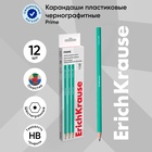 Карандаш чернографитный ErichKrause "Prime", HB, грифель d=2.2 мм, шестигранный, в коробке, зеленый 10440158 - фото 315460874