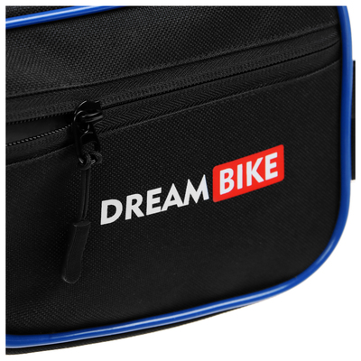 Велосумка Dream Bike под раму, 26×13.5×5, цвет чёрный/синий