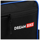 Велосумка Dream Bike под раму, 20.5х20.5х5, цвет чёрный/синий - Фото 7