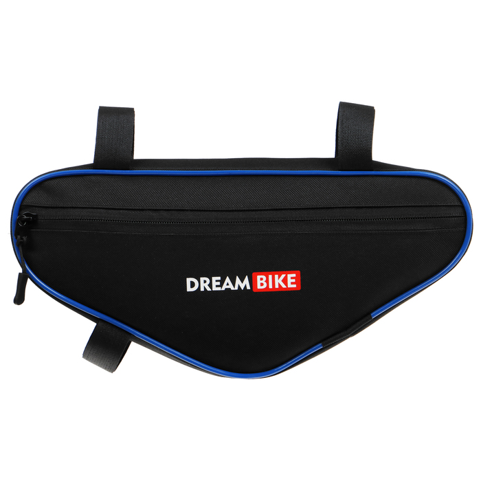 Велосумка Dream Bike под раму, 32х15х5, цвет чёрный/синий - фото 1928606041