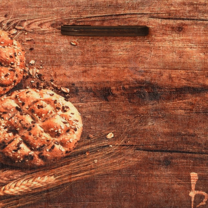 Хлебница деревянная с подставкой под специи, 35,6 х 20,4 х 24,8см, венге