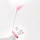 Ошейник-дразнилка для кошек, 17 см, розовый - фото 9662861