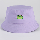 Панама детская для девочки «Лягушка», цвет фиолетовый, р-р 54 - фото 109817041