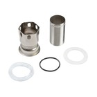 Смеситель для раковины ZEIN Z3728, двухвентильный, длина излива 12.5 см, сатин - Фото 7