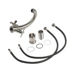 Смеситель для раковины ZEIN Z3728, двухвентильный, длина излива 12.5 см, сатин - Фото 8