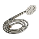 Смеситель для ванны ZEIN Z3732, двухвентильный, излив 10 см, лейка, шланг, сатин - Фото 8