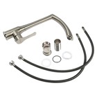 Смеситель для кухни ZEIN Z3734, однорычажный, высота излива 27 см, сатин - Фото 10