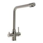 Смеситель для кухни ZEIN Z3737, с выходом под фильтрованную воду, высота излива 31 см, сатин - Фото 5