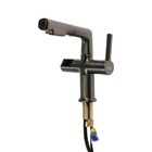 Смеситель для кухни ZEIN Z3782, экран температуры, вытяжной излив, высота 18-25 см, 2 режима - Фото 5