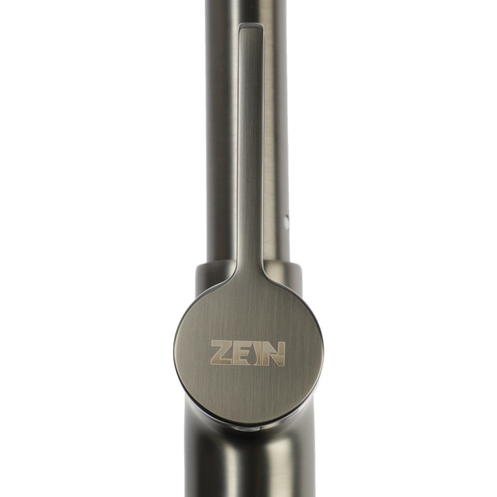 Смеситель для кухни ZEIN Z3783, экран температуры, вытяжной излив, высота 23 см, 2 режима