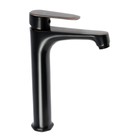 Смеситель для раковины ZEIN Z3800, однорычажный, высота излива 22 см, картридж 35 мм, черный - Фото 4