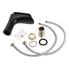 Смеситель для раковины ZEIN Z3806, однорычажный, каскадный излив высотой 9.5 см, черный - Фото 11