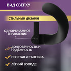 Смеситель для раковины ZEIN Z3812, дизайнерский, однорычажный, картридж 35 мм, черный - фото 808113674