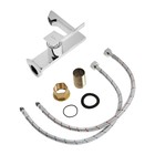 Смеситель для раковины ZEIN Z3814, однорычажный, высота излива 14 см, картридж 35 мм, хром - фото 24715044