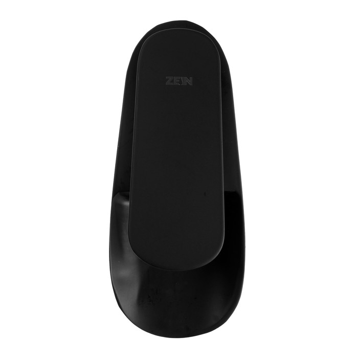 Смеситель для раковины ZEIN Z3819, однорычажный, каскадный излив высотой 22 см, черный