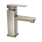 Смеситель для раковины ZEIN Z4070, картридж 35 мм, длина излива 12 см, нерж. сталь, сатин - Фото 4