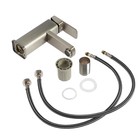 Смеситель для раковины ZEIN Z4070, картридж 35 мм, длина излива 12 см, нерж. сталь, сатин - Фото 9