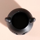 Подсвечник "Чертик" высота 4,5 см, d-3,5 см черный - фото 24019577