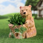 Фигурное кашпо "Медведь" коричневый, 25х25х15см - Фото 2