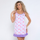 Ночная сорочка женская, цвет сирень, размер 46 10448672