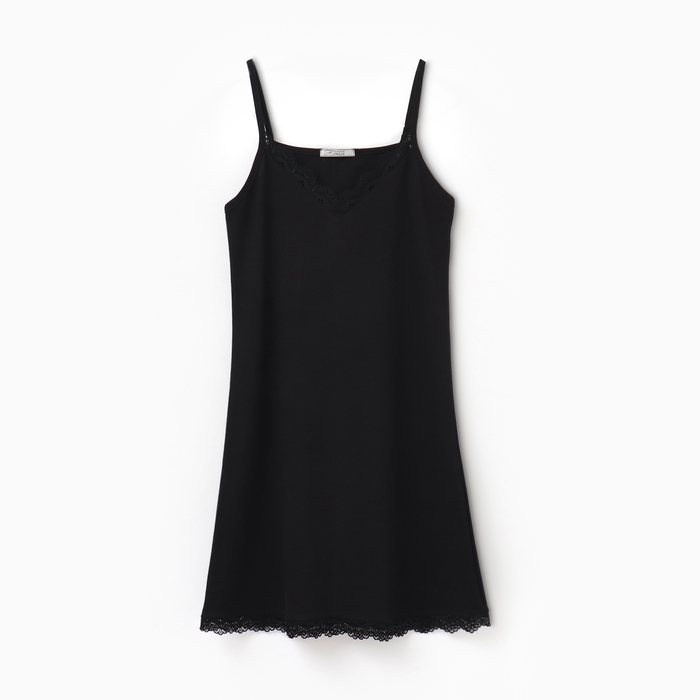 Ночная сорочка женская 88056, цвет черный, р-р 46