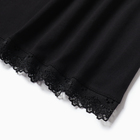 Ночная сорочка женская, цвет черный, размер 46 - Фото 6