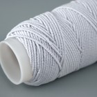 Спандекс для бисера в оплетке, длина 25 м, белый (комплект 10 шт) - фото 23995032