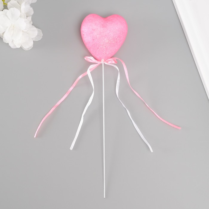 Декор для творчества "Love" длина 20 см, ярко-розовый