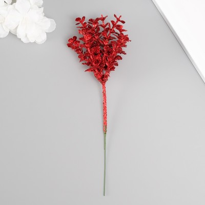 Букет декоративный "Цветочный" длина 22 см, красный