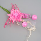 Букет декоративный "Хризантема" с блеском, 5х9 см, розовый - Фото 3