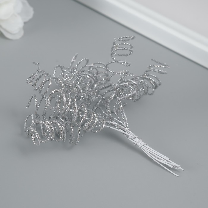 Декоративный элемент для творчества "Спираль" серебро