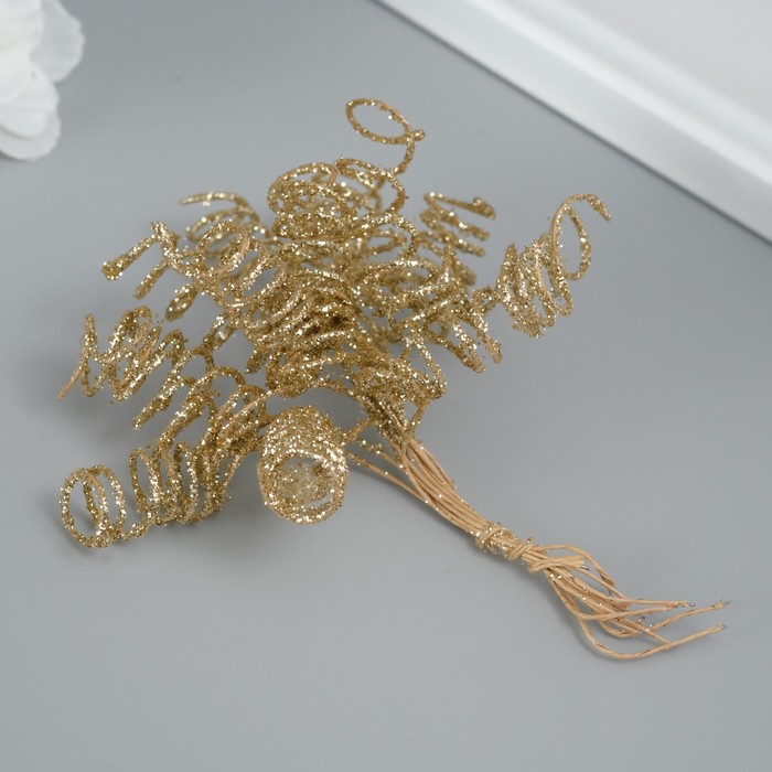 Декоративный элемент для творчества "Спираль" золото