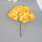 Декоративный цветок для творчества "Роза"  желтый - Фото 1