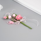 Букет декоративный "Розочка" с блеском, 5х9 см, розовый - Фото 2