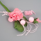 Букет декоративный "Розочка" с блеском, 5х9 см, розовый - Фото 3