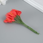 Декоративный цветок для творчества "Калла" красный - Фото 2