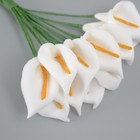 Декоративный цветок для творчества "Калла" белый - Фото 3