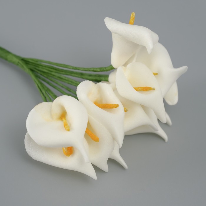 Декоративный цветок для творчества "Калла" айвори