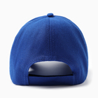 Бейсболка унисекс однотонная MINAKU, размер 58, синяя - Фото 3