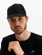 Бейсболка мужская однотонная MINAKU, размер 58, 100% хлопок, чёрная - Фото 1