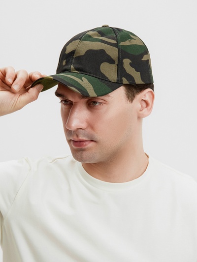 Кепка мужская MINAKU «Камуфляж», размер 58, 100% хлопок, хаки
