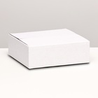 Коробка складная, белая, 24 х 23 х 8 см - Фото 1