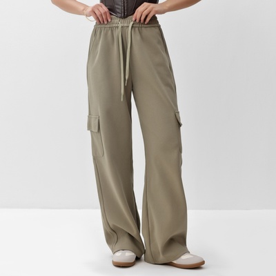 Брюки женские карго MIST размер 44 (M), оливковые