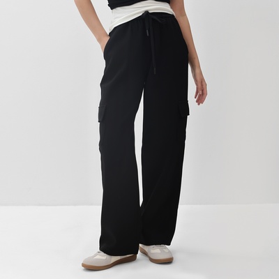 Брюки карго женские MIST размер 40-42, чёрные