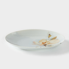 Тарелка фарфоровая «Белый шиповник», d=17,5 см - Фото 2
