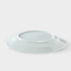 Тарелка фарфоровая «Белый шиповник», d=20 см - Фото 3