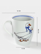 Кружка Добрушский завод «Гуси», 300 мл, фарфор, белая - Фото 2