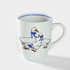 Кружка Добрушский завод «Гуси», 300 мл, фарфор, белая - Фото 3